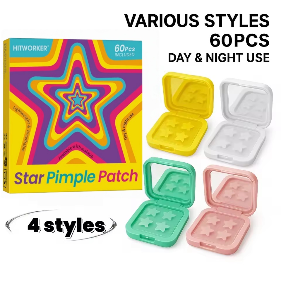 Decorative Mirror - 60 pieces/box of 4 color star