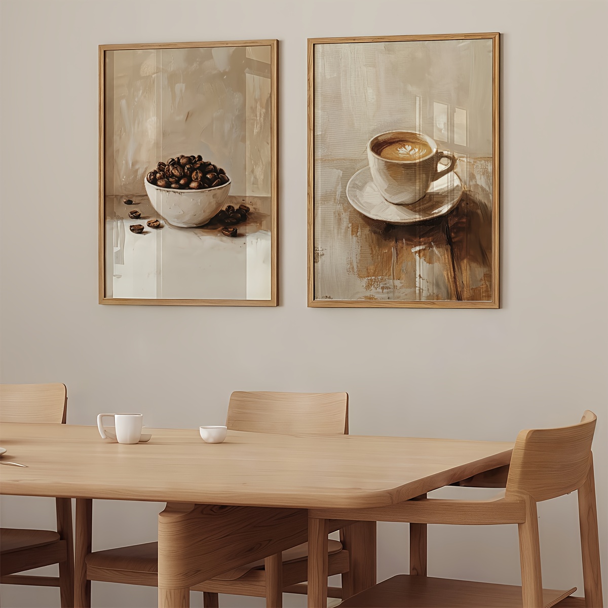 2pcs/set Coffee Cups and Coffe - огляд і ціна Abstract Canvas Set