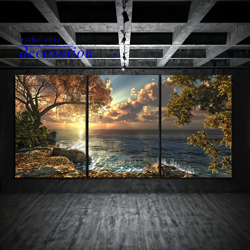 Framed Set of 3 Canvas Wall Ar - огляд і ціна Abstract Canvas Set
