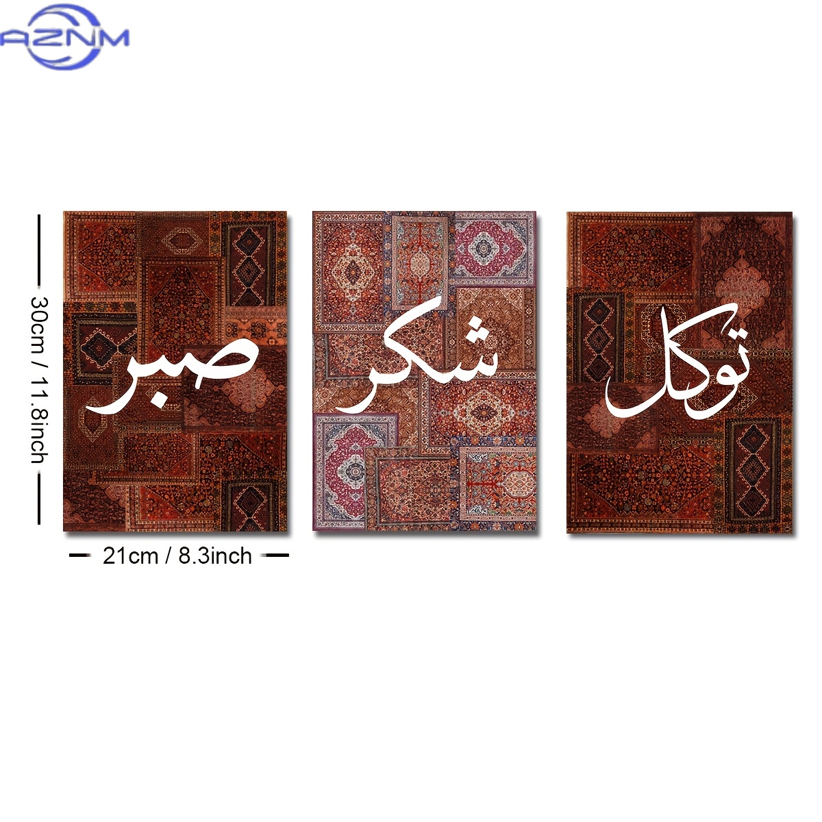 2D FLAT 3pcs Set Unframed Boho - огляд і ціна Abstract Canvas Set