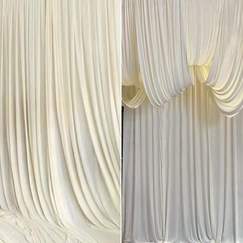 White  Coffee Milk Silk Stretc - огляд і ціна Curtain Curtain