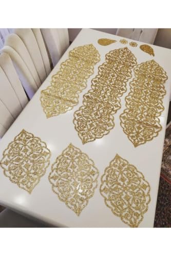 10-Piece Faux Leather Table Ru - огляд і ціна Table Runner