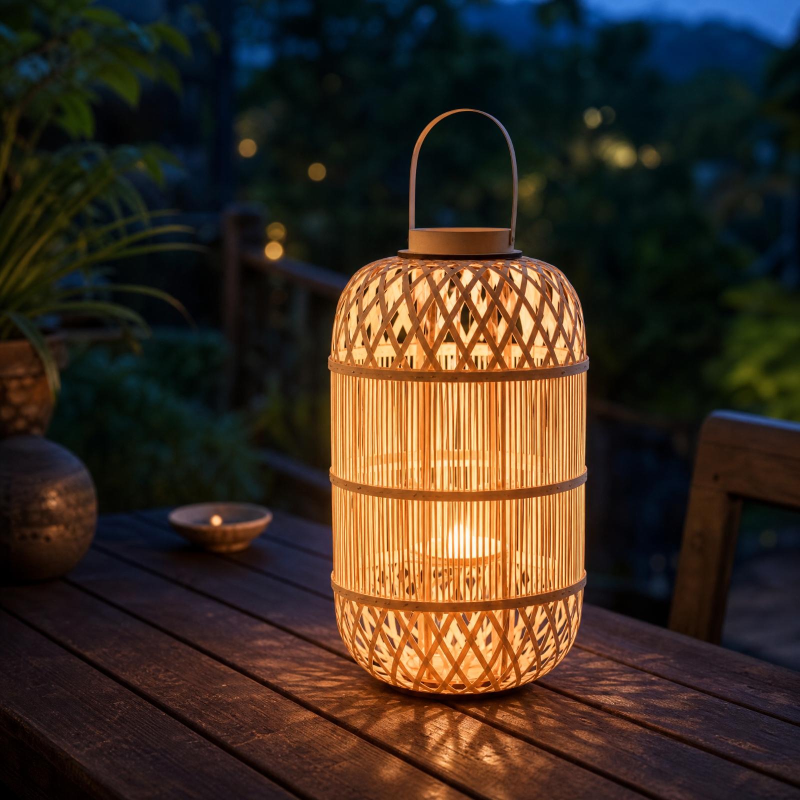 Decorative Bamboo Candle Lante - огляд і ціна Candle Holder Decor