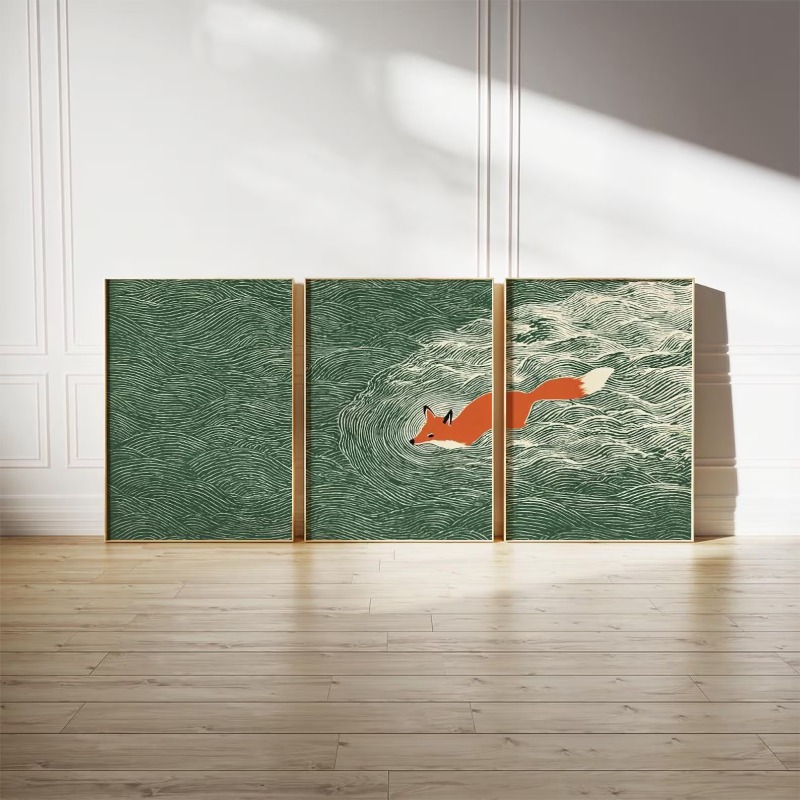 3pcs frameless Canvas Painting - огляд і ціна Abstract Canvas Set
