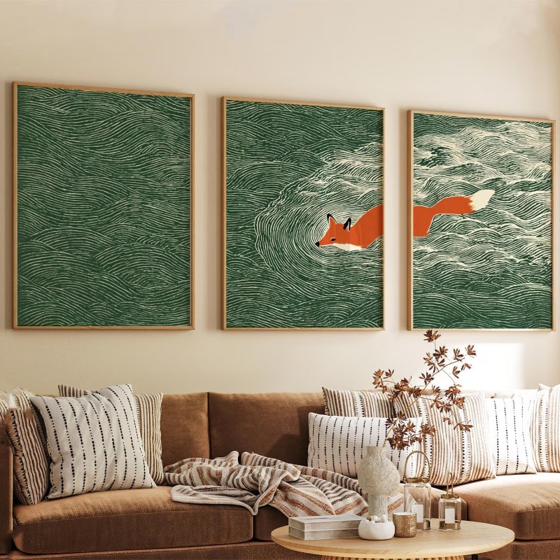 3pcs frameless Canvas Painting - огляд і ціна Abstract Canvas Set