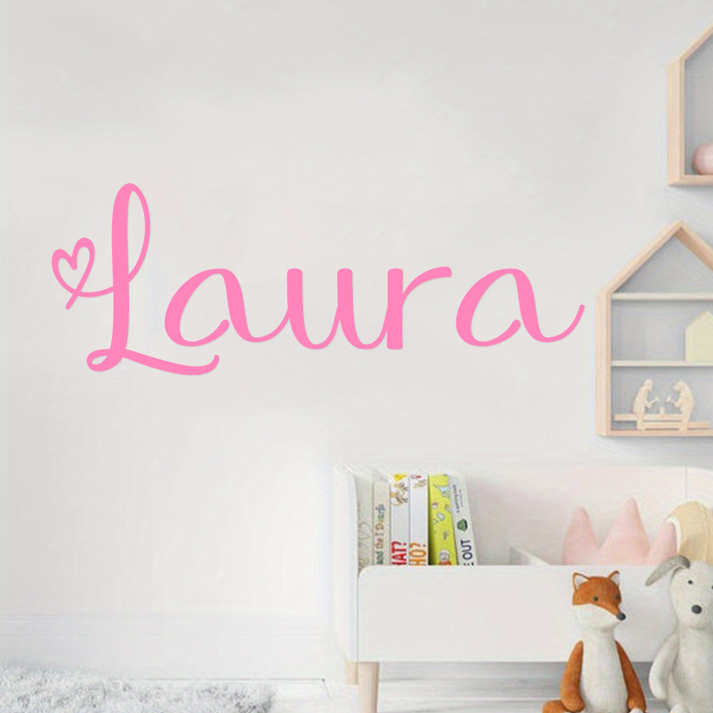 1pc Custom Heart Cursive Name  - огляд і ціна Decorative Mirror