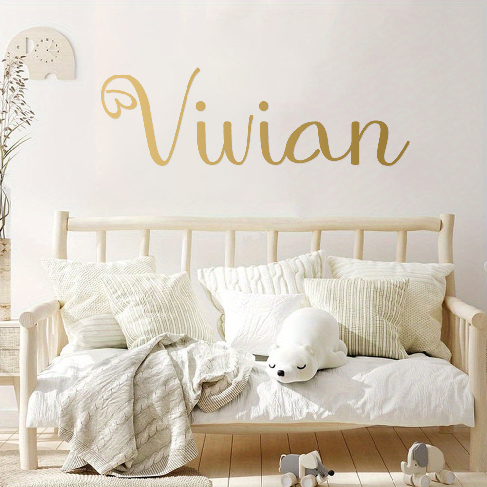 1pc Custom Heart Cursive Name  - огляд і ціна Decorative Mirror