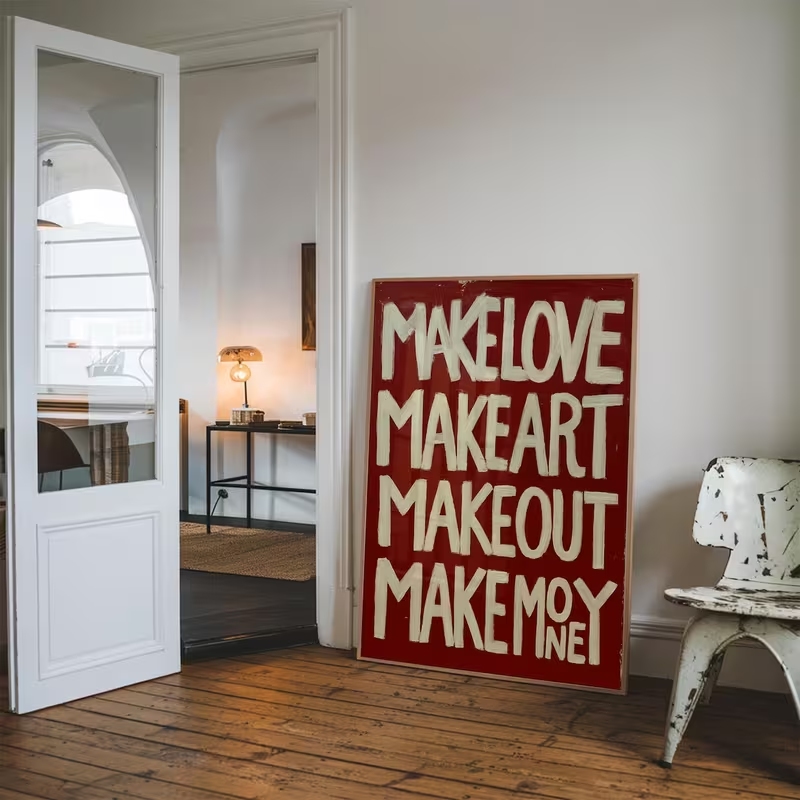 Modern,Retro Self Made Love Ki - огляд і ціна Interior Design Living Room