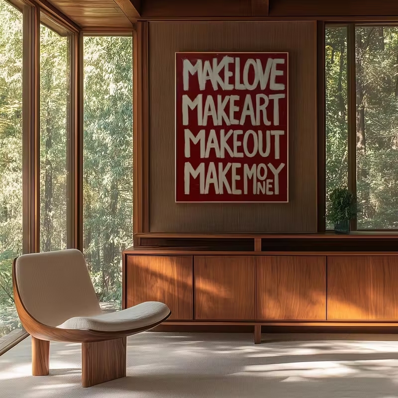 Modern,Retro Self Made Love Ki - огляд і ціна Interior Design Living Room