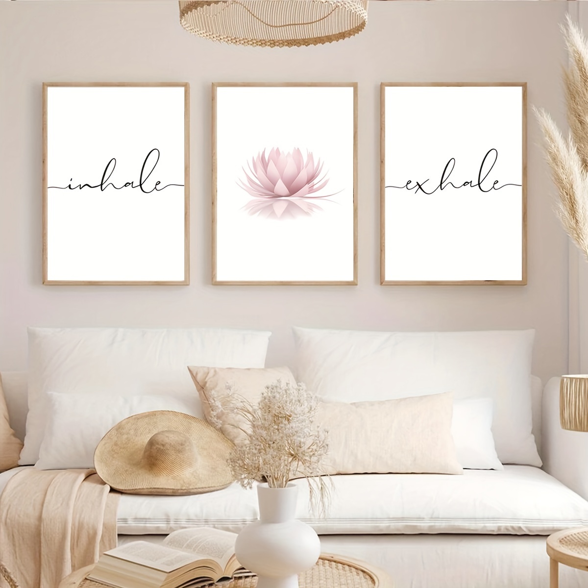 3pcs/set Inhale Exhale Zen Abs - огляд і ціна Abstract Canvas Set
