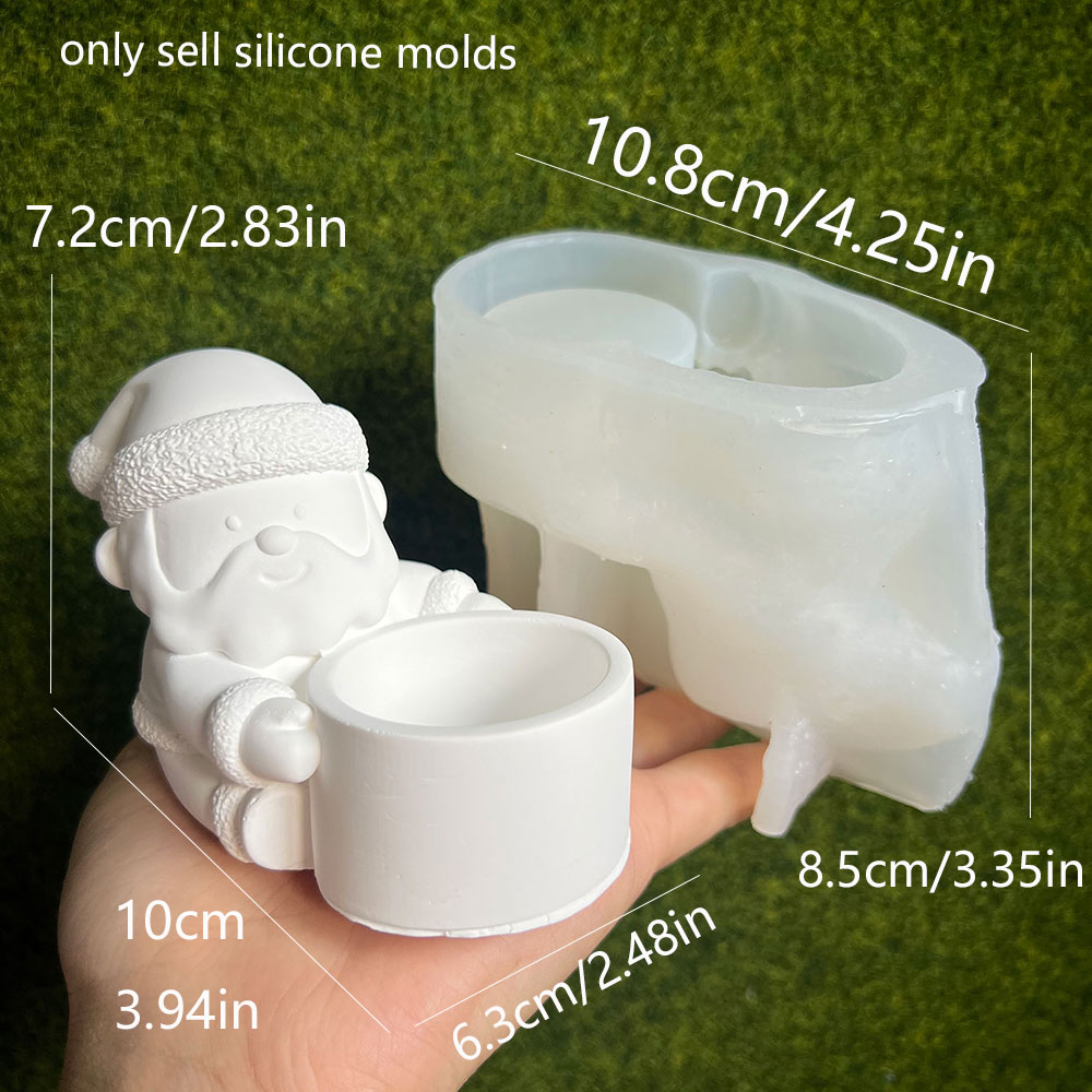 DIY Santa Claus Candlestick Si - огляд і ціна Candle Holder Decor