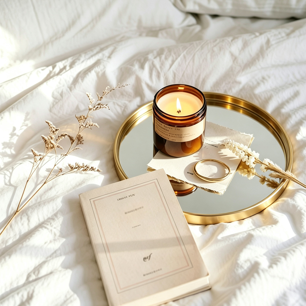 Gold‑Toned Round Mirror Tray,  - огляд і ціна Decorative Mirror