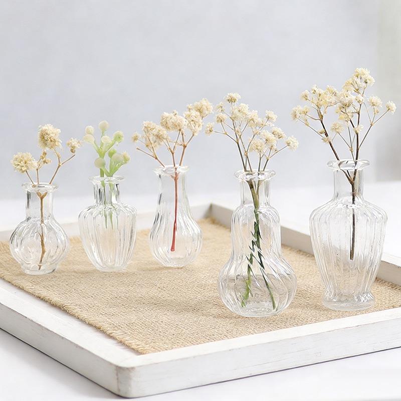 {#} 1Pcs Miniature Glass Vase  - огляд і ціна Vase Decor