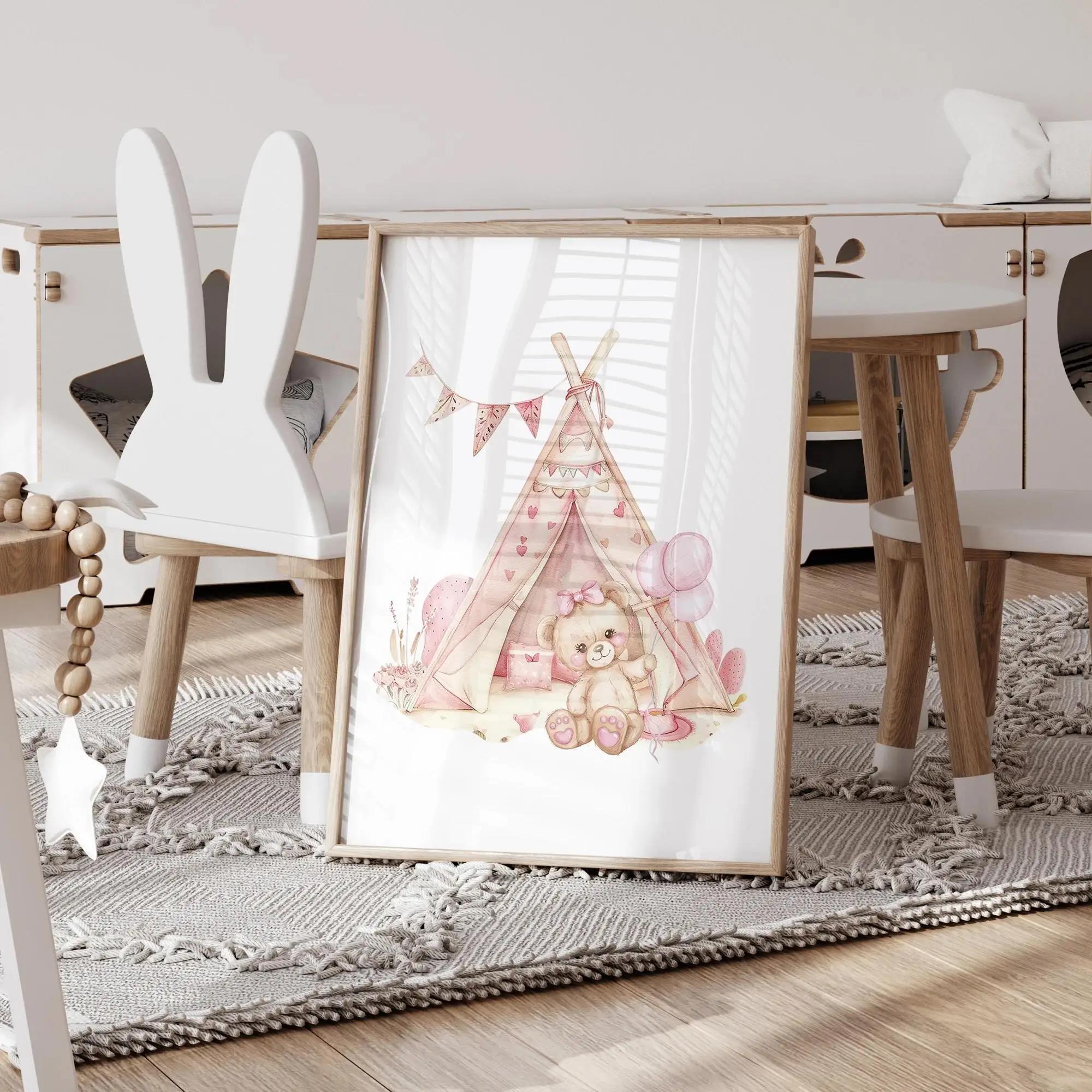 Pink Dream Bear Carousel Tent  - огляд і ціна Interior Design Living Room