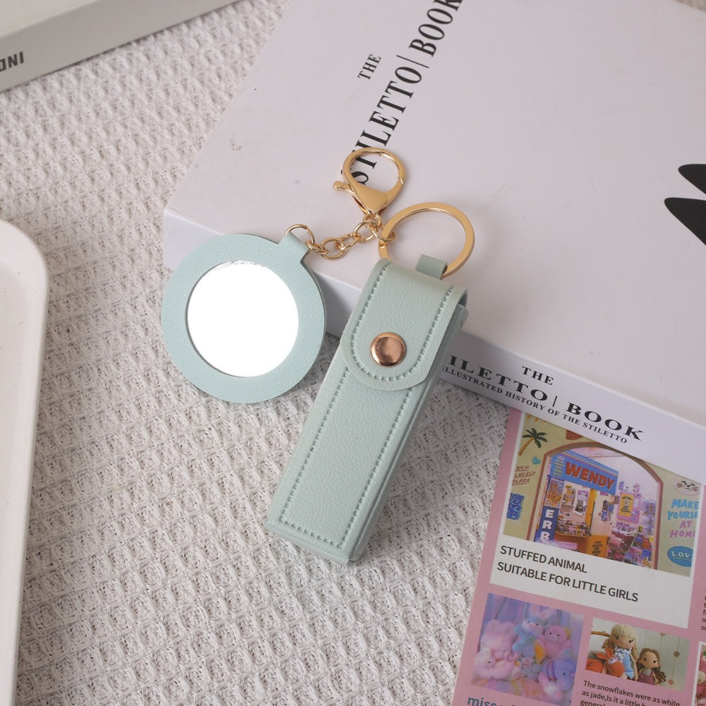 Portable PU Leather Lipstick B - огляд і ціна Decorative Mirror