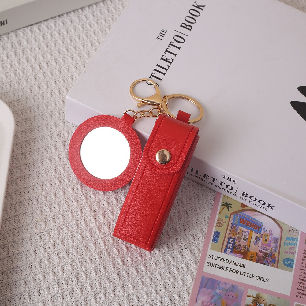 Portable PU Leather Lipstick B - огляд і ціна Decorative Mirror