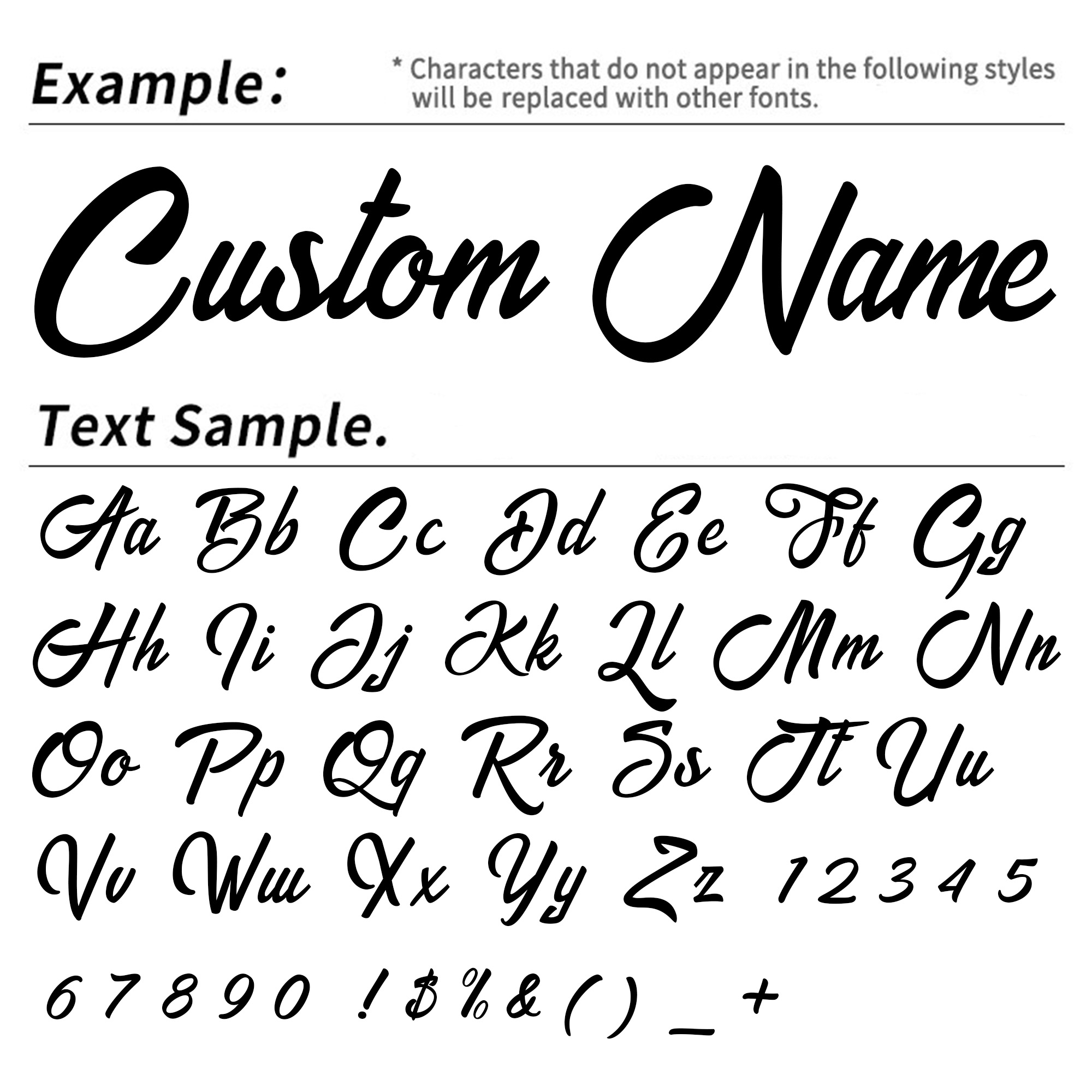 2PCS Custom Cursive Name Vinyl - огляд і ціна Wall Sticker