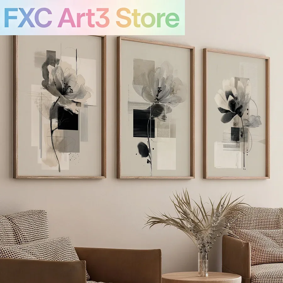 3pcs/Set frameless  , Abstract - огляд і ціна Abstract Canvas Set