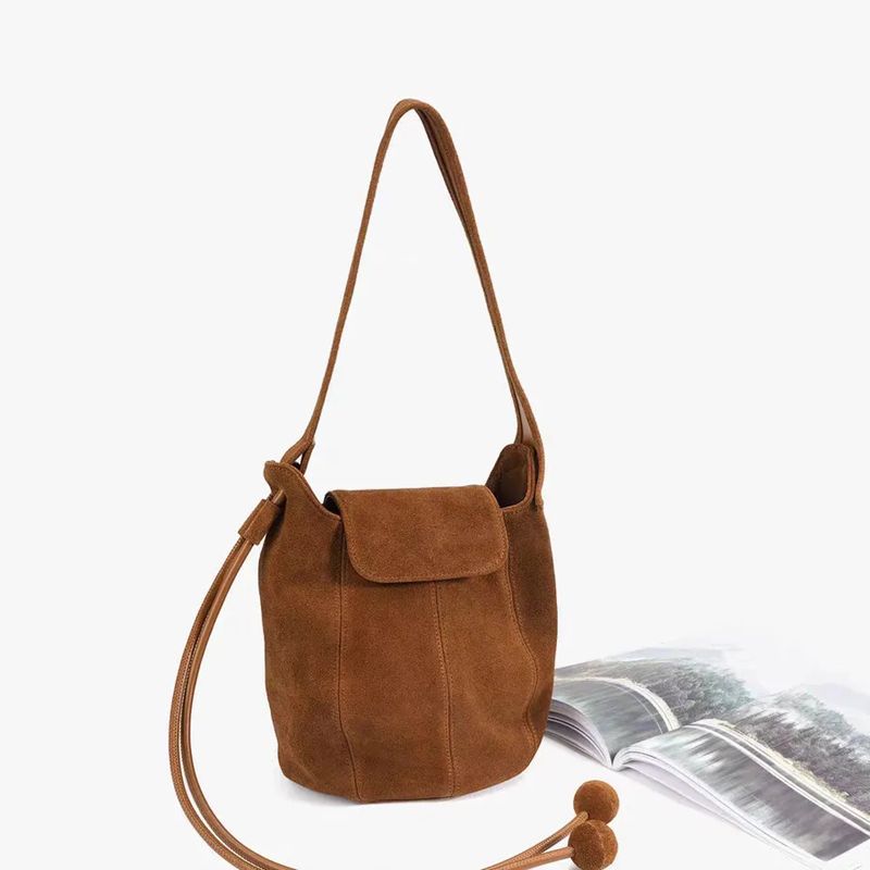 Frosted Suede Bucket Bag Pumpk - огляд і ціна Interior Design High End