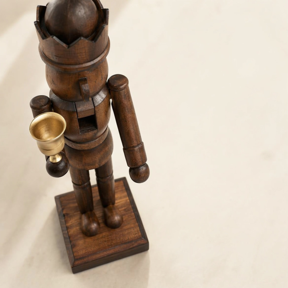 Vintage Style Nutcracker With  - огляд і ціна Candle Holder Decor