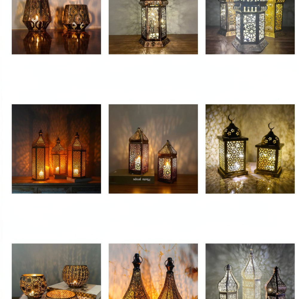 Rustic Moroccan Iron Candle La - огляд і ціна Candle Holder Decor