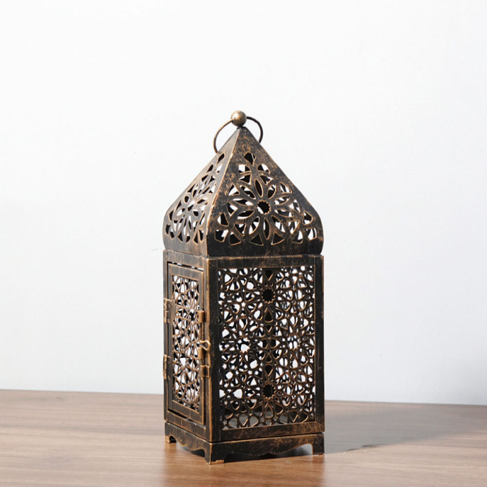 Rustic Moroccan Iron Candle La - огляд і ціна Candle Holder Decor