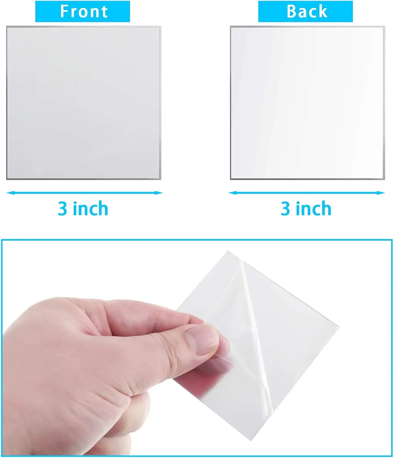 Mini Size Square Mirror Adhesi - огляд і ціна Decorative Mirror