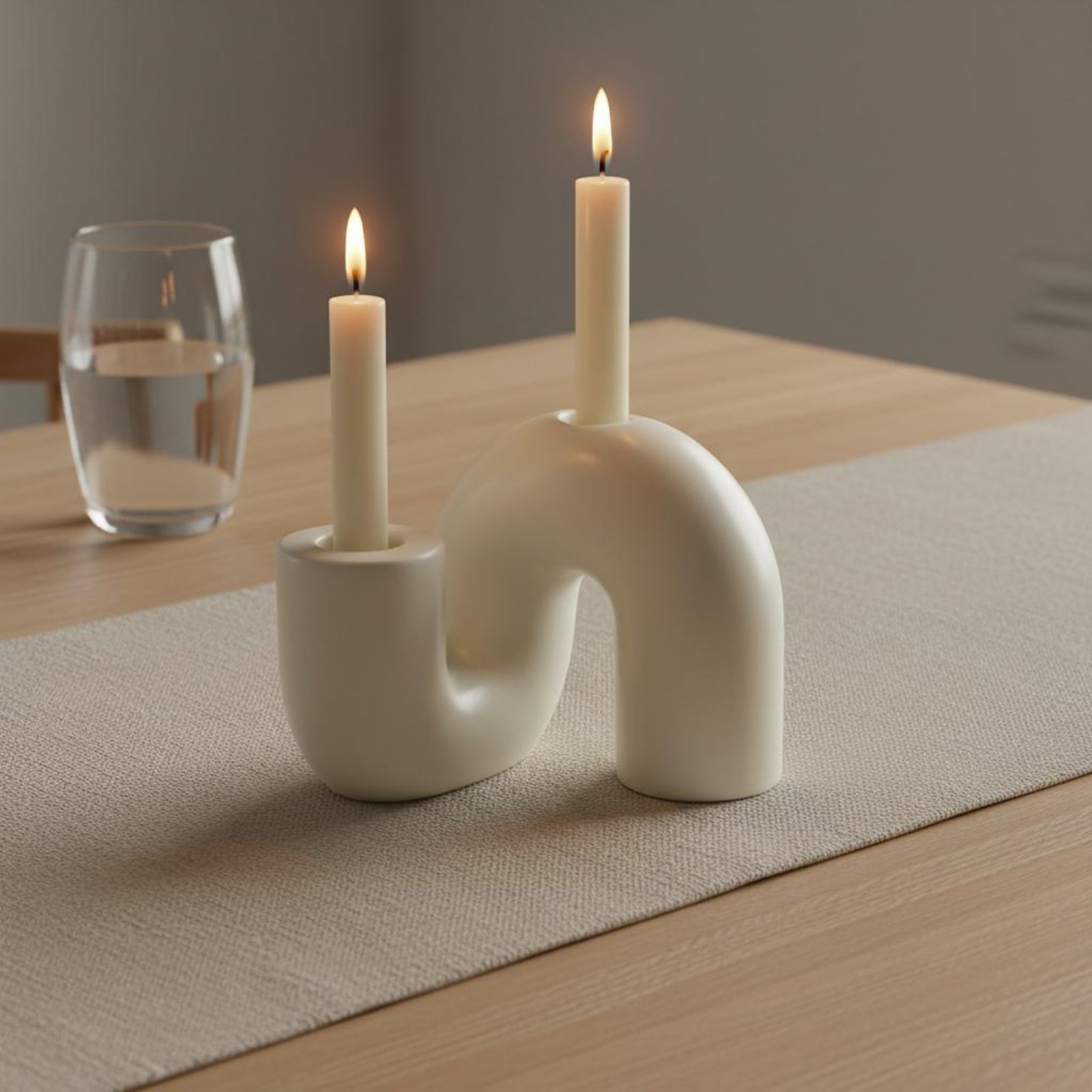 Wavy Ceramic Candle Holder Min - огляд і ціна Candle Holder Decor