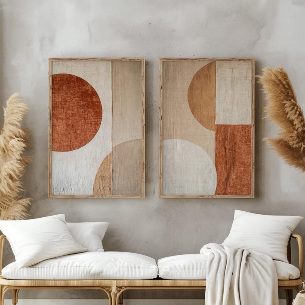 2pcs frameless Canvas Painting - огляд і ціна Abstract Canvas Set