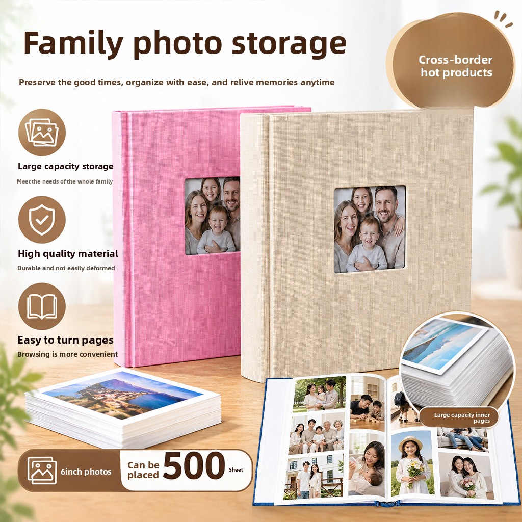 6x4 Inch Photo Album with 500  - огляд і ціна Picture Frame