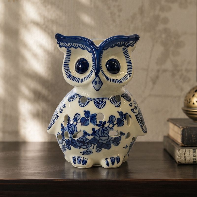 Owl ceramic ornament, new Chin - огляд і ціна Candle Holder Decor