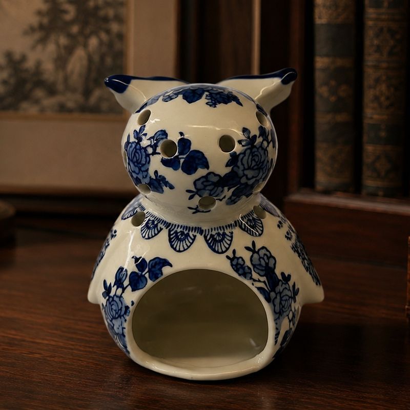 Owl ceramic ornament, new Chin - огляд і ціна Candle Holder Decor