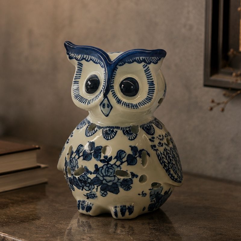 Owl ceramic ornament, new Chin - огляд і ціна Candle Holder Decor