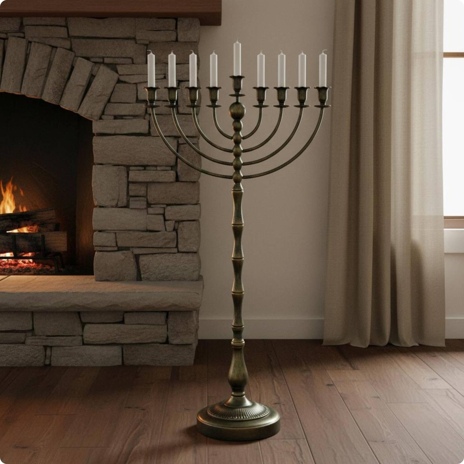 Tall Bronze Candelabra Floor S - огляд і ціна Candle Holder Decor