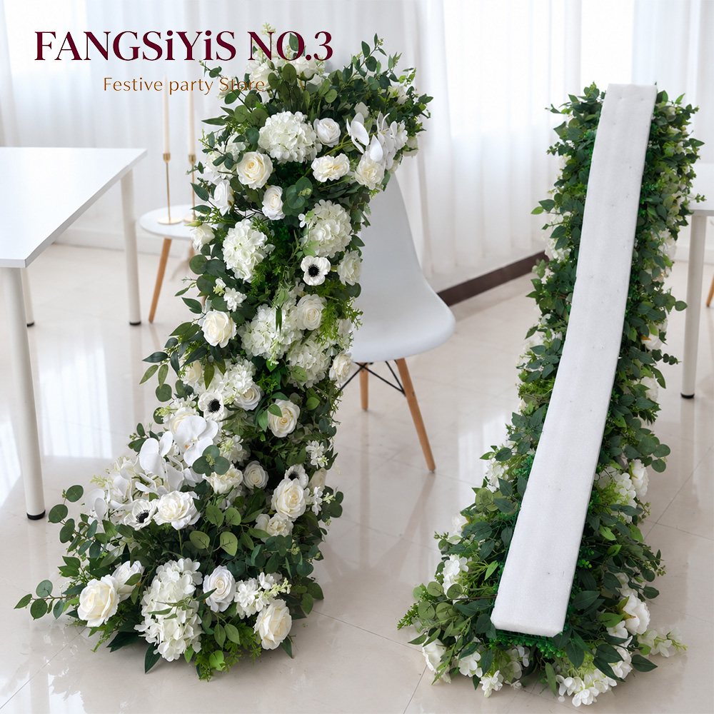 Luxury White Green Rose Hydran - огляд і ціна Table Runner