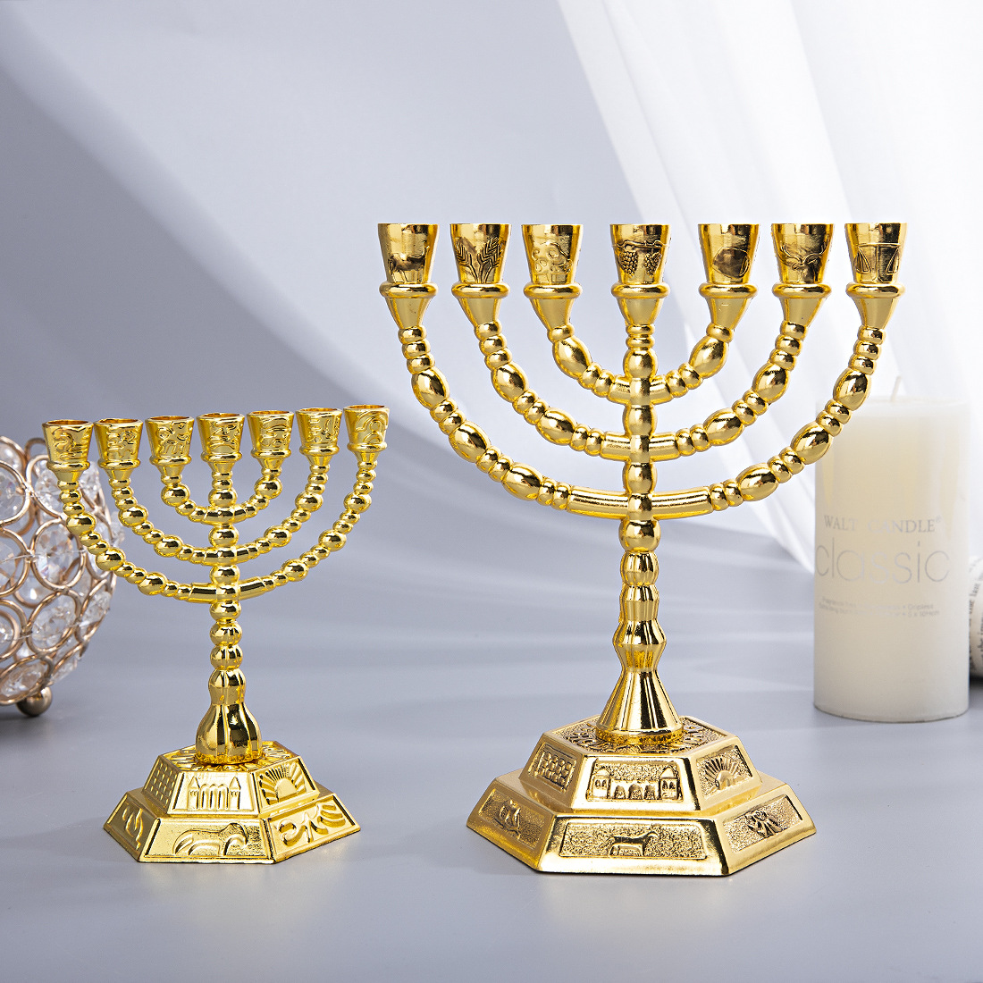7 Branch Menorah Jewish Home D - огляд і ціна Candle Holder Decor