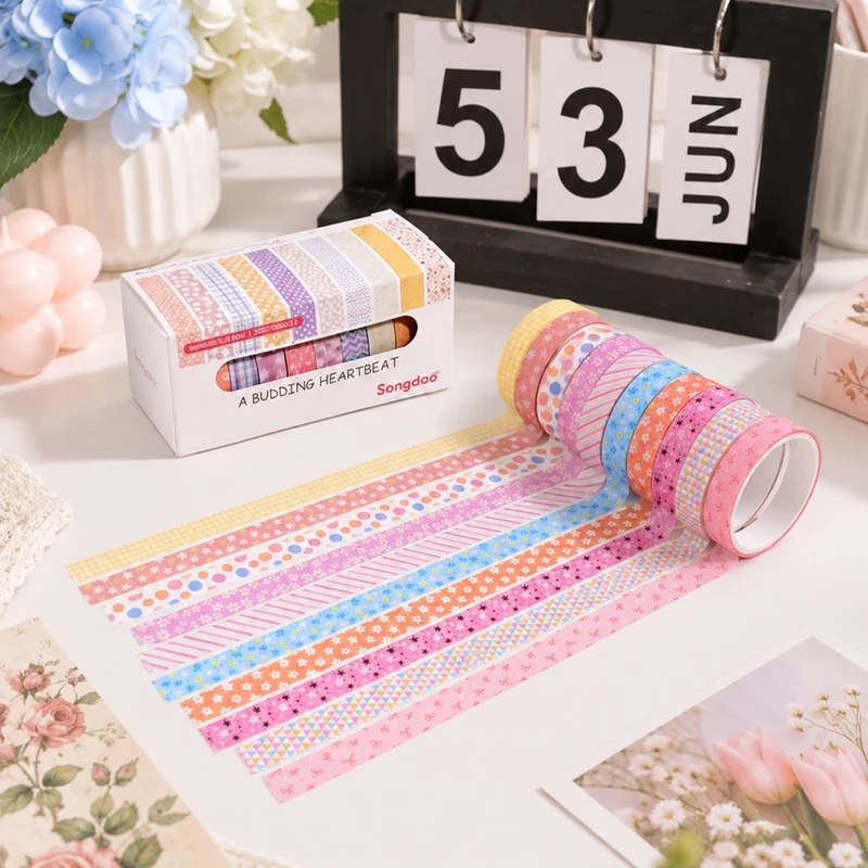 10 Rolls Floral Pastel Washi T - огляд і ціна Wall Sticker