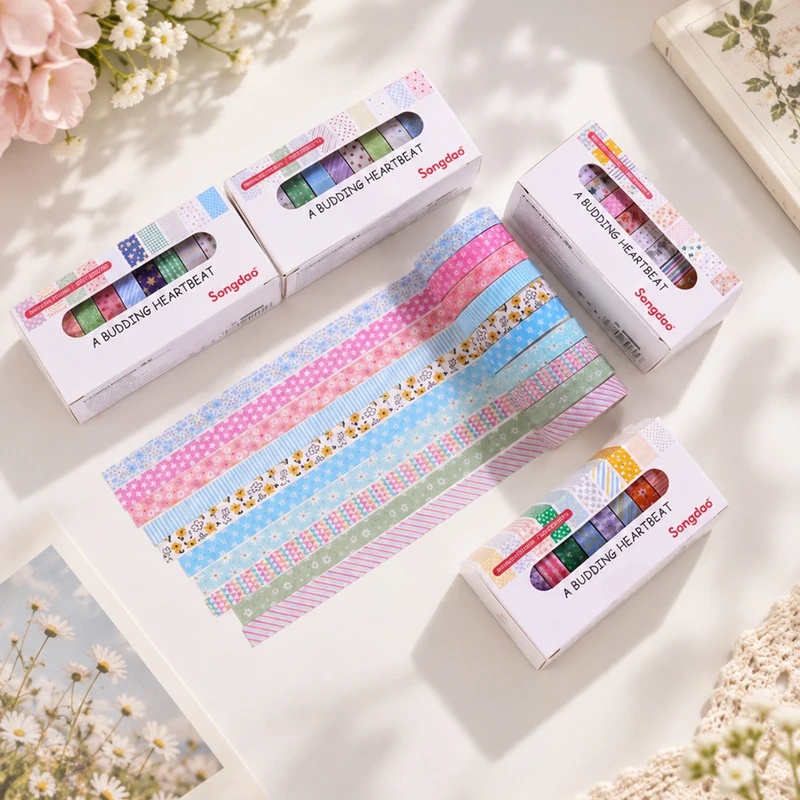 10 Rolls Floral Pastel Washi T - огляд і ціна Wall Sticker