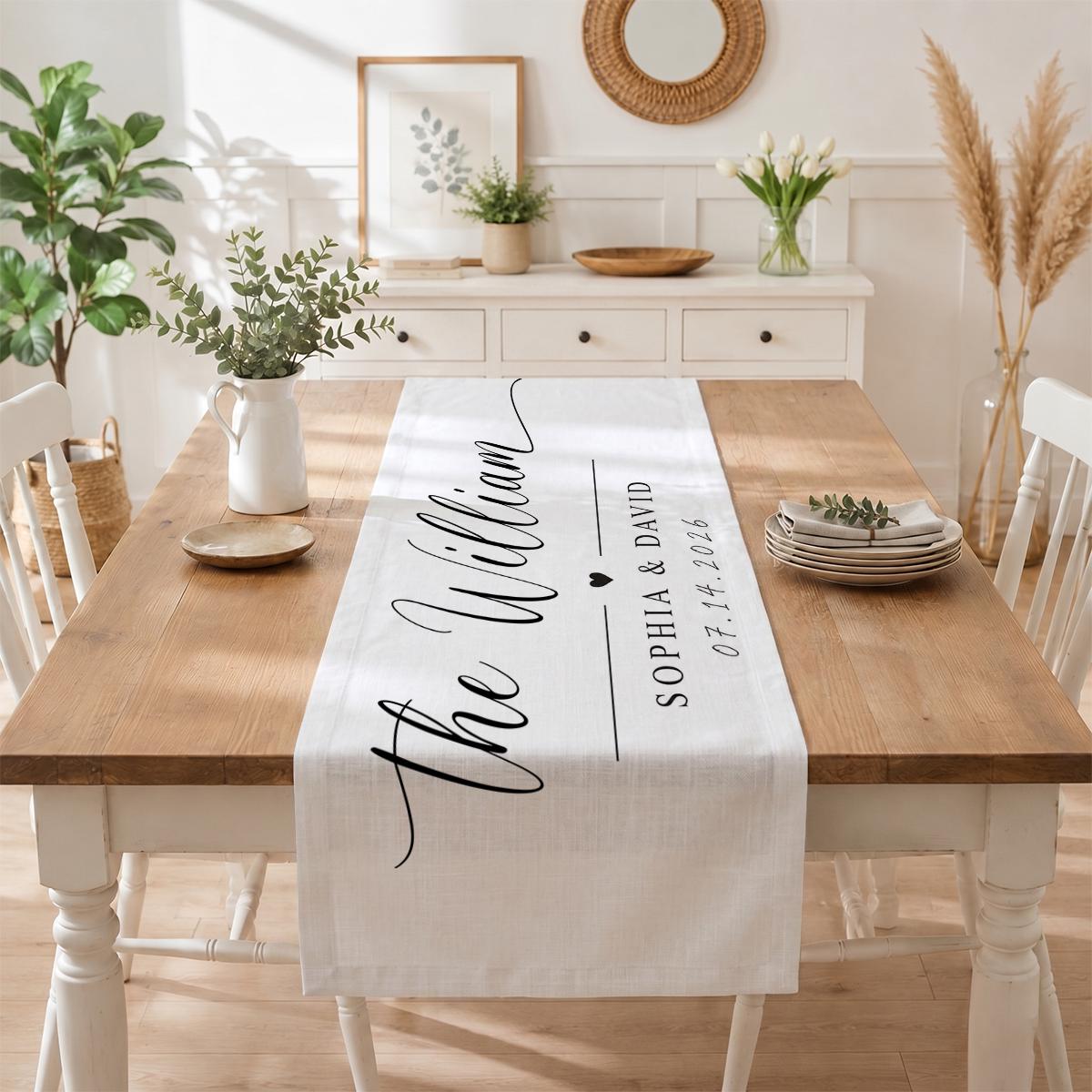 Custom Personalized Wedding Ta - огляд і ціна Table Runner