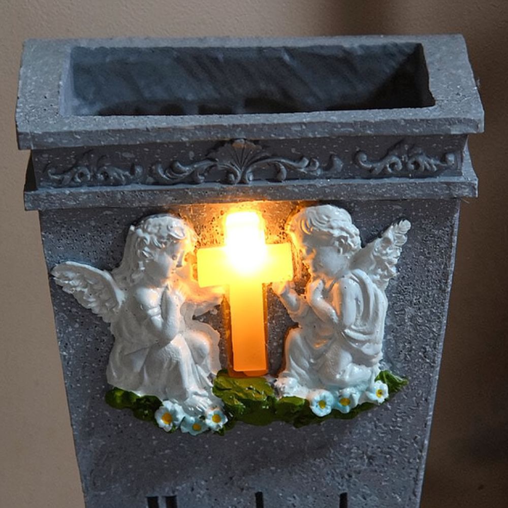 Resin Solar Cross Angel Grave  - огляд і ціна Vase Decor