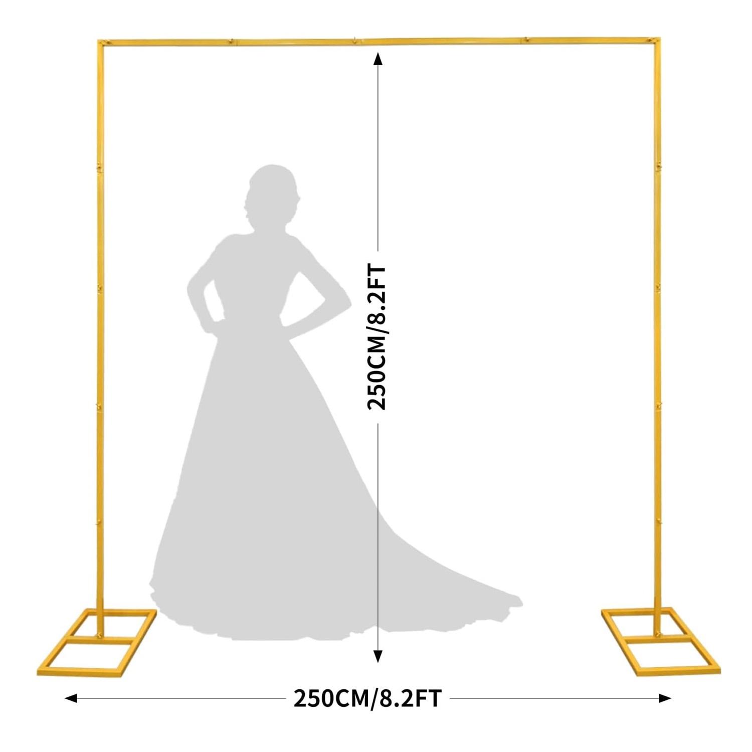 Gold Metal Square Backdrop Sta - огляд і ціна Picture Frame
