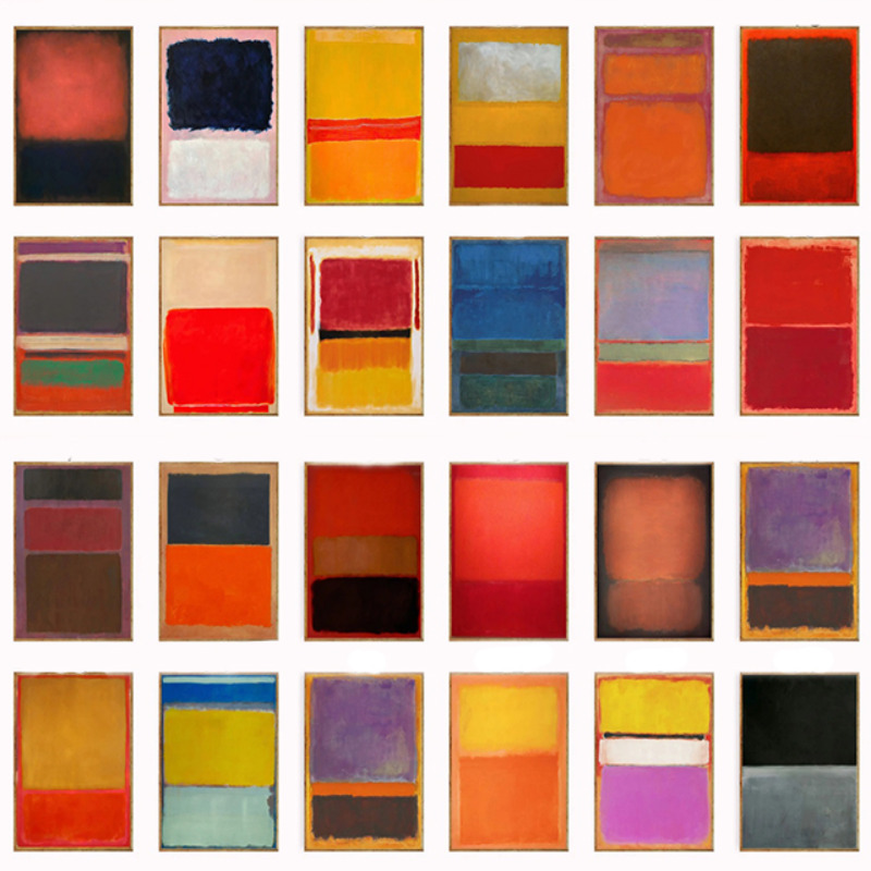 Wall Decor, Mark Rothko Poster - огляд і ціна Abstract Canvas Set